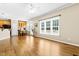 Open concept dining area with natural light and hardwood floors at 7021 Oviedo Dr, Raleigh, NC 27603