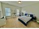 Cozy bedroom featuring a study desk and playful soccer ball themed bedding at 9409 Collingdale Way, Raleigh, NC 27617