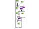 Second floor plan with primary bedroom, bathroom, and bedroom two and three at 10551 Brookside Reserve Rd, Raleigh, NC 27614