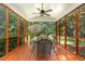 Relaxing screened-in porch overlooking private, wooded backyard at 106 Wolfs Trl, Chapel Hill, NC 27516