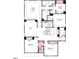 Upstairs floor plan featuring Owner's Suite, loft and bedrooms with ensuite baths at 1201 Michelle Mist Way, Apex, NC 27523