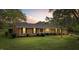 Charming brick ranch home with a lush front lawn and well-maintained landscaping offers great curb appeal at 129 Castle Dr, Smithfield, NC 27577