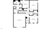 Second story floor plan features an owner's suite, bedrooms, bathrooms and a laundry, ensuring comfort and convenience at 1412 Queen Trigger Dr, Fuquay Varina, NC 27526