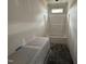 Unfinished bathroom with a shower and vanity, ready for final touches and personalization at 183 Tee Dr, Selma, NC 27576
