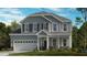 Charming two-story home with a well-manicured lawn, attached two car garage and classic craftsman details at 1900 Clydner Dr, Apex, NC 27523