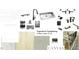 Interior design elements showcasing the colors, fixtures, and materials for the home at 237 Tidal Pool Way, Cary, NC 27519