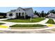 View of home showing the corner lot location at 2400 Abbeyhill Dr # 36, Raleigh, NC 27610