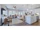 Open living space with lots of natural light, modern decor, and seamless flow to dining area at 2730 Sammish Way, Raleigh, NC 27616
