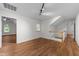 Bright bonus room with hardwood floors and ample space for activities at 2913 Coxindale Dr, Raleigh, NC 27615