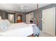 Comfortable main bedroom with a four-poster bed, and plush carpeting at 352 Weymouth Close, Pittsboro, NC 27312