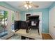 Bright dining area with access to the backyard at 3712 Old Coach Rd, Raleigh, NC 27616