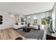 Bright living room with hardwood floors and comfortable, modern decor at 404 Gaston Park Ln # 200, Wake Forest, NC 27587