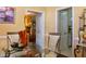 Dining area with a glass-top table and decorative elements at 414 Ash Lily Ct, Nashville, NC 27856