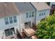 Birds eye view of multi-level deck off the back of the townhome at 4933 Wyatt Brook Way, Raleigh, NC 27609