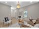 Inviting living room featuring neutral tones, hardwood floors, and stylish decor creating a cozy atmosphere at 516 Ottawa Ave, Durham, NC 27701