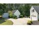 Landscaped driveway leading to the main house and separate guest house at 5301 Night Heron Dr, Wake Forest, NC 27587