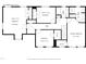 Second floor floor plan showing the location and dimensions of the bedrooms and bathrooms at 5301 Night Heron Dr, Wake Forest, NC 27587