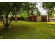 A view of the backyard shed, perfect for extra storage space at 5504 Balsam Pl, Raleigh, NC 27603