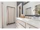 Beautiful bathroom features a vanity with storage, a mirror and a well lit area at 5617 Groomsbridge Ct, Raleigh, NC 27612