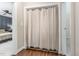 Closet with curtain doors, offering stylish and practical storage solutions at 5617 Groomsbridge Ct, Raleigh, NC 27612