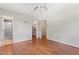 Bedroom with an ensuite bathroom and walk in closet at 6411 Pondview Ln, Durham, NC 27712