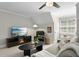 Inviting living room showcasing a fireplace, TV, cozy seating, and a comfortable atmosphere at 103 Saint Brides Ct, Cary, NC 27518