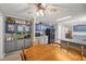 Spacious kitchen features granite countertops, custom cabinetry, and stainless steel appliances at 117 Lema Dr, Garner, NC 27529