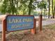 Lake Park Boat Ramp sign on display at 122 N Fern Abbey Ln, Cary, NC 27518