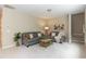 Cozy living room features comfortable seating, neutral colors, and plenty of natural light at 157 Lynn Dr, Clayton, NC 27520