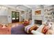 Elegant living room featuring fireplace, and comfortable seating at 1624 Hopkins Rd, Bahama, NC 27503