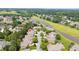 Neighborhood aerial view displaying proximity to a tranquil lake at 2012 Muirfield Ct, Elon, NC 27244