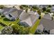 The aerial view shows the layout of the backyard with grass and a patio area at 2117 Crockett Ridge Rd, Fuquay Varina, NC 27526