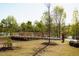 Wooden bridge in a natural setting, perfect for walking or biking, provides access to the scenic lake at 212 Aubey Ln, Wake Forest, NC 27587