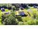Aerial shot of the property showcasing the home's layout and surrounding landscape at 2802 Bingham Dr, Mebane, NC 27302