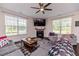 Spacious living room with fireplace and lots of natural light at 2802 Bingham Dr, Mebane, NC 27302
