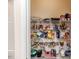 Well-organized pantry with shelving, offering ample storage space for groceries and kitchen essentials at 2802 Bingham Dr, Mebane, NC 27302