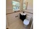 Bathroom features vanity, toilet and tile flooring at 2909 Sprucewood Dr, Durham, NC 27707