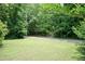 Lush green front yard with shade trees, enhancing curb appeal at 303 Spring St, Louisburg, NC 27549