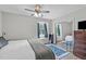 Bright bedroom includes a large window and closet with full length mirrored doors at 405 Gooseneck Dr # B6, Cary, NC 27513