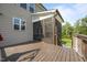 Deck view with access to the screened in porch at 525 Marion Hills Way, Knightdale, NC 27545