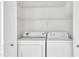 Convenient laundry room equipped with a washer and dryer at 6221 Winter Spring Dr, Wake Forest, NC 27587