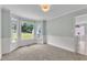 Cozy living room with a bay window offering natural light and scenic views at 6221 Winter Spring Dr, Wake Forest, NC 27587