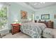 Inviting main bedroom with a tray ceiling, coordinated decor, and natural light at 65 Georgetown Woods Dr, Youngsville, NC 27596