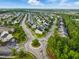 Aerial view of a residential community with tree-lined streets at 732 Keystone Park Dr, Morrisville, NC 27560