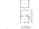 Detailed floorplan highlighting layout of the home, including the living room, kitchen, and garage at 732 Keystone Park Dr, Morrisville, NC 27560