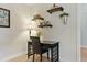 Comfortable office space with decorative shelves and a window, creating an ideal work-from-home environment at 732 Keystone Park Dr, Morrisville, NC 27560