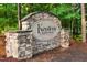 Stone monument sign for Keystone Crossing community at 732 Keystone Park Dr, Morrisville, NC 27560