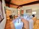 Cozy living room with wood ceiling, natural light, and comfortable seating at 808 Indian Springs Rd, Chapel Hill, NC 27514