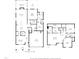 Detailed floor plan showcasing the layout of a two-story home, including room dimensions and layout at 857 Mill Station Ln, Wendell, NC 27591