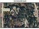 Aerial view of a cul-de-sac home on 0.37 acre lot at 111 Ferncroft Ct, Cary, NC 27519